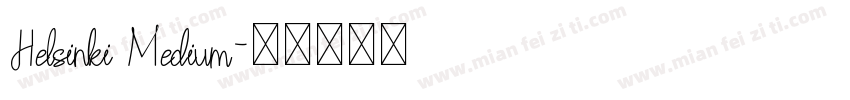 Helsinki Medium字体转换